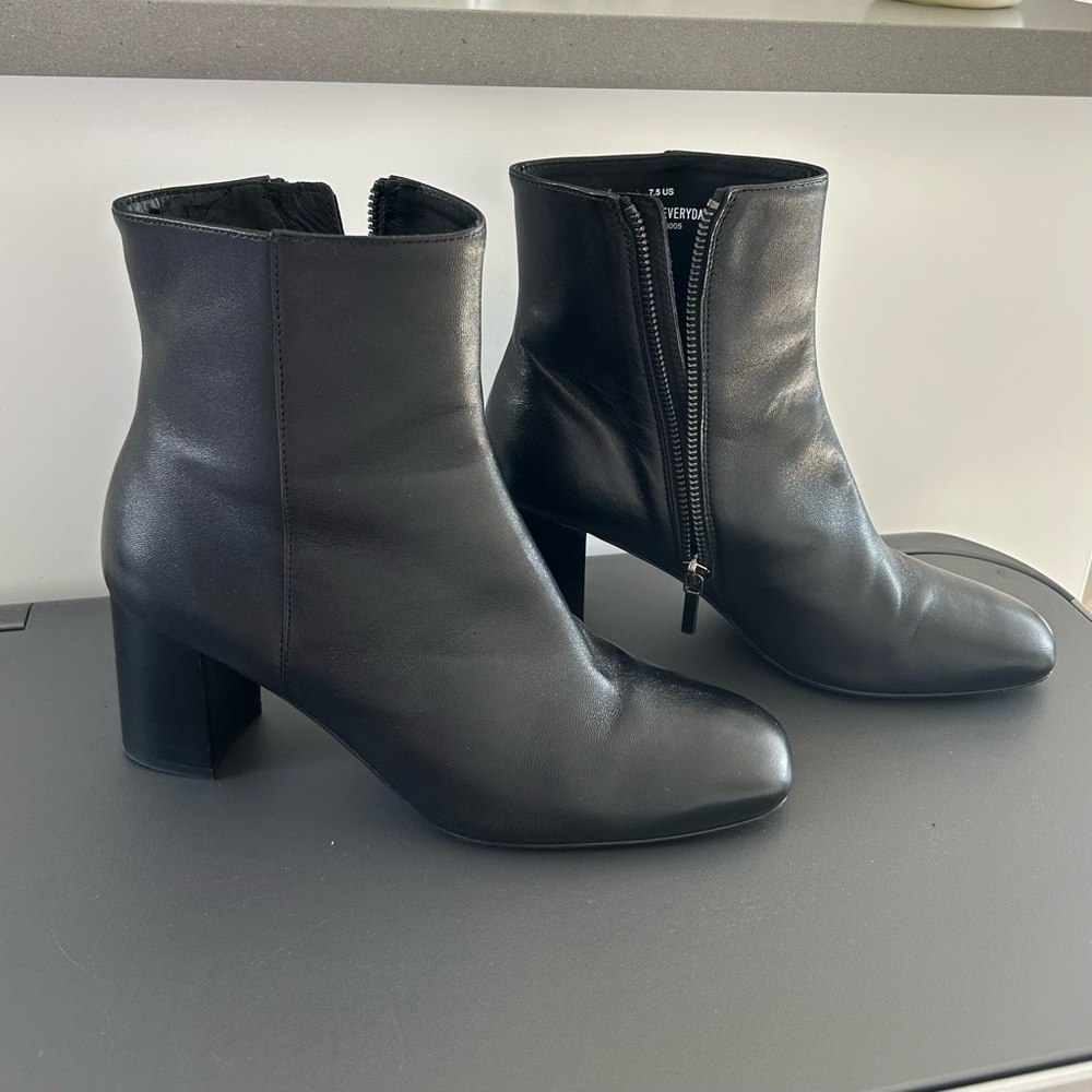 Thursday Boot Company Black Leather Ankle Booties